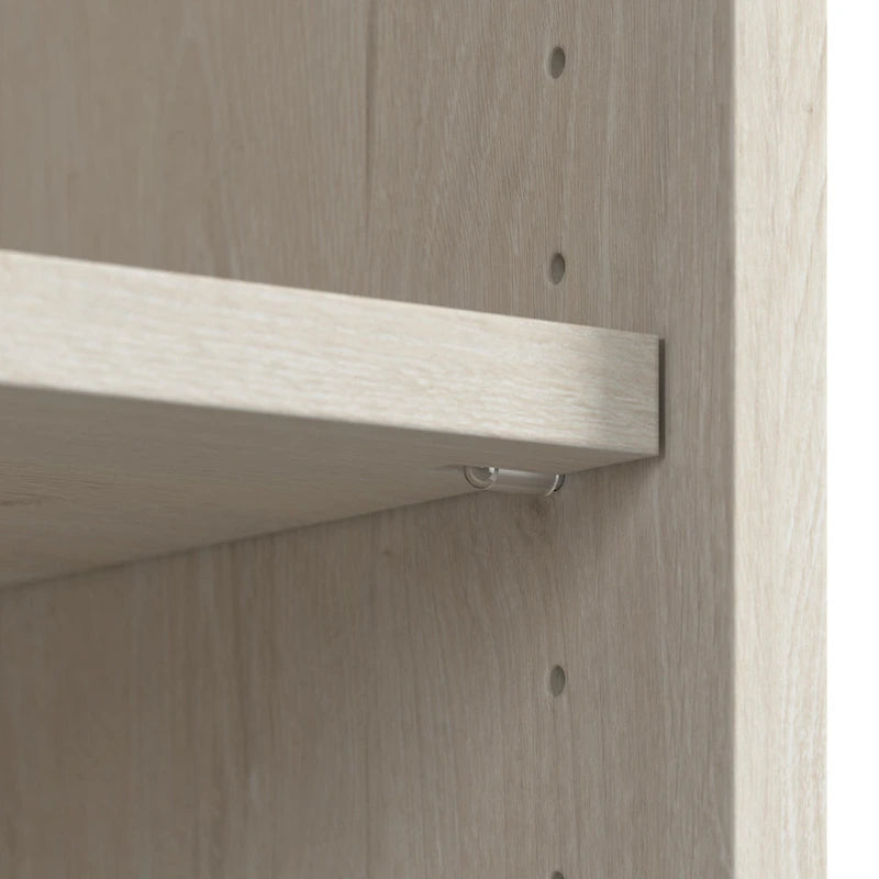 5 Shelf Bookcase with Glass Doors - Set of 2