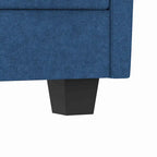Noah Large 3-Seater L-Shaped Sofa with Movable Ottoman and Armrest Pockets, Fabric Upholstery