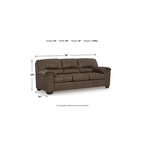 2-Piece Sofa & Loveseat Upholstery Set - 90W x 36D x 38H
