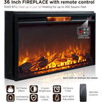 Farmhouse Fireplace TV Stand for 80 Inch TV, Entertainment Center