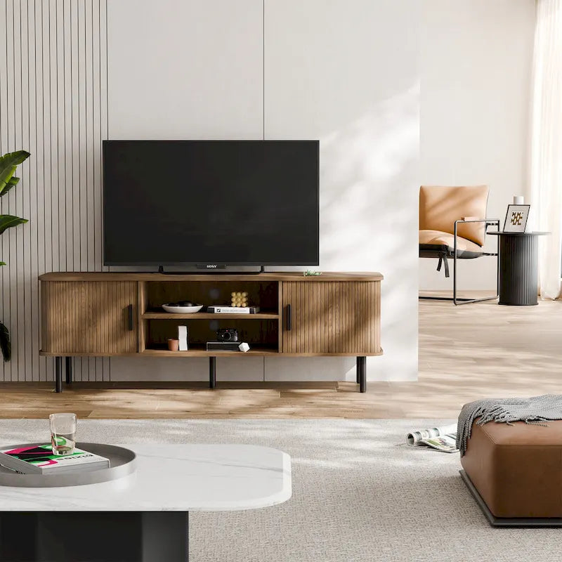 Tambour TV Stand Media Console for TVs Up to 55