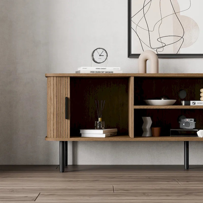 Tambour TV Stand Media Console for TVs Up to 55