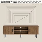 Tambour TV Stand Media Console for TVs Up to 55