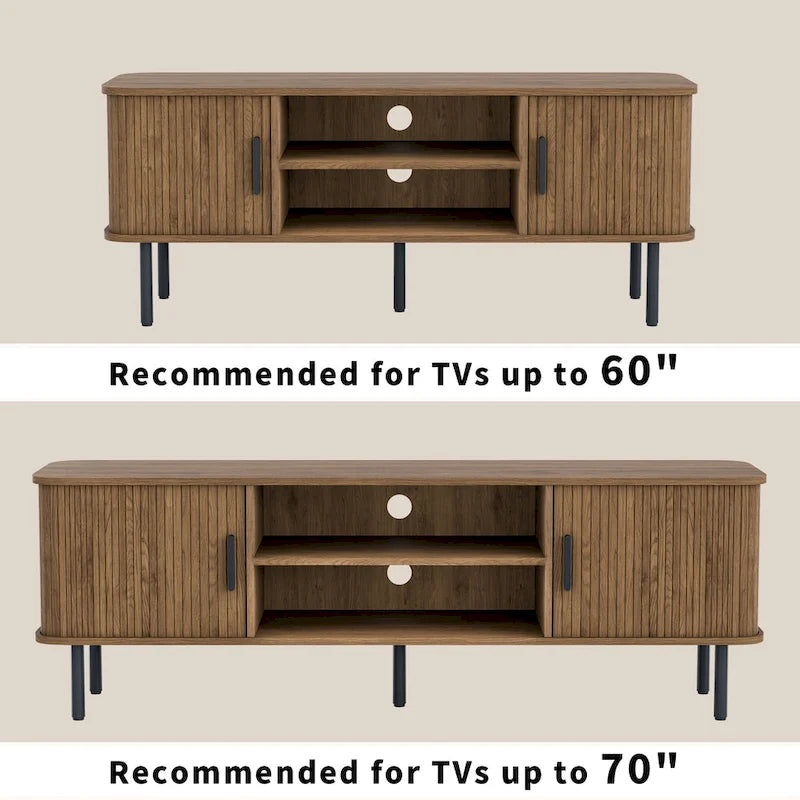 Tambour TV Stand Media Console for TVs Up to 55