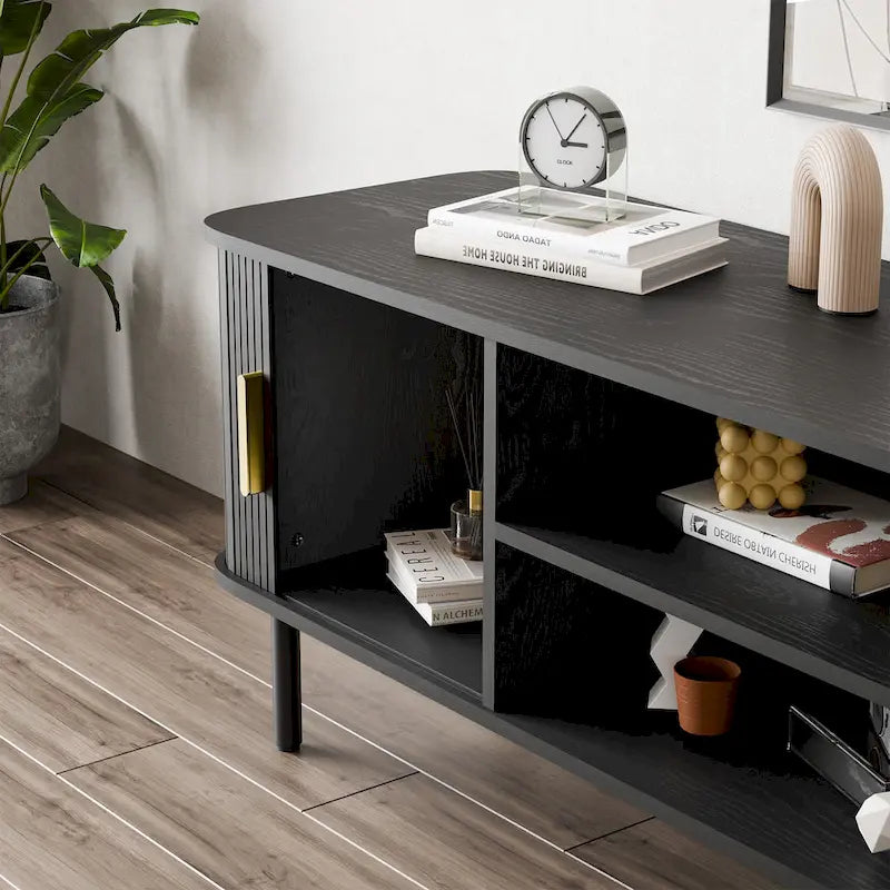 Tambour TV Stand Media Console for TVs Up to 55