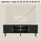 Tambour TV Stand Media Console for TVs Up to 55
