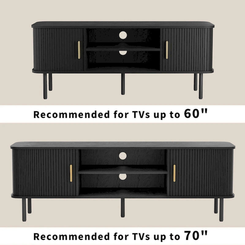 Tambour TV Stand Media Console for TVs Up to 55