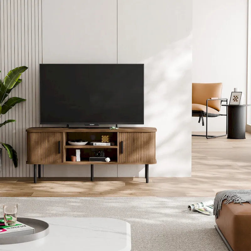 Tambour TV Stand Media Console for TVs Up to 55