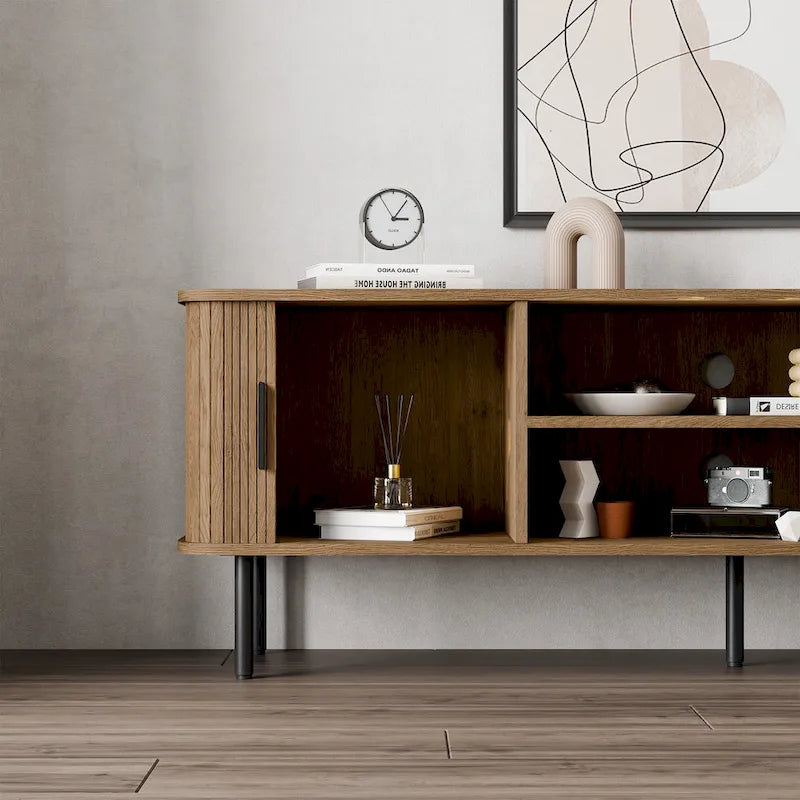 Tambour TV Stand Media Console for TVs Up to 55