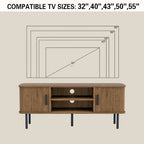 Tambour TV Stand Media Console for TVs Up to 55