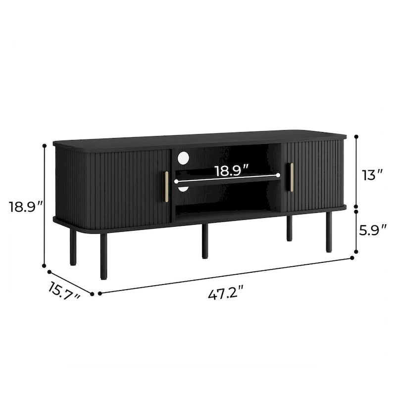 Tambour TV Stand Media Console for TVs Up to 55
