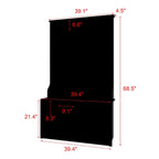 68.5inch Coat Rack Shoe Bench 4 in 1 Hall Tree Entryway Storage Bench