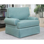  Model Coastal Aqua Series Upholstered Arm Chair