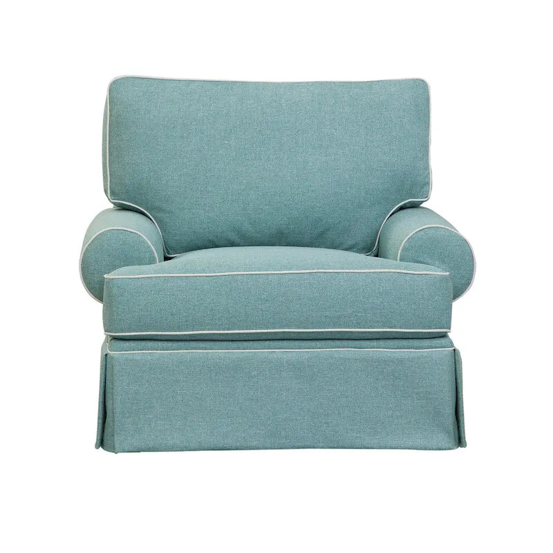 Coastal Aqua Series Upholstered Arm Chair