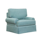 Coastal Aqua Series Upholstered Arm Chair