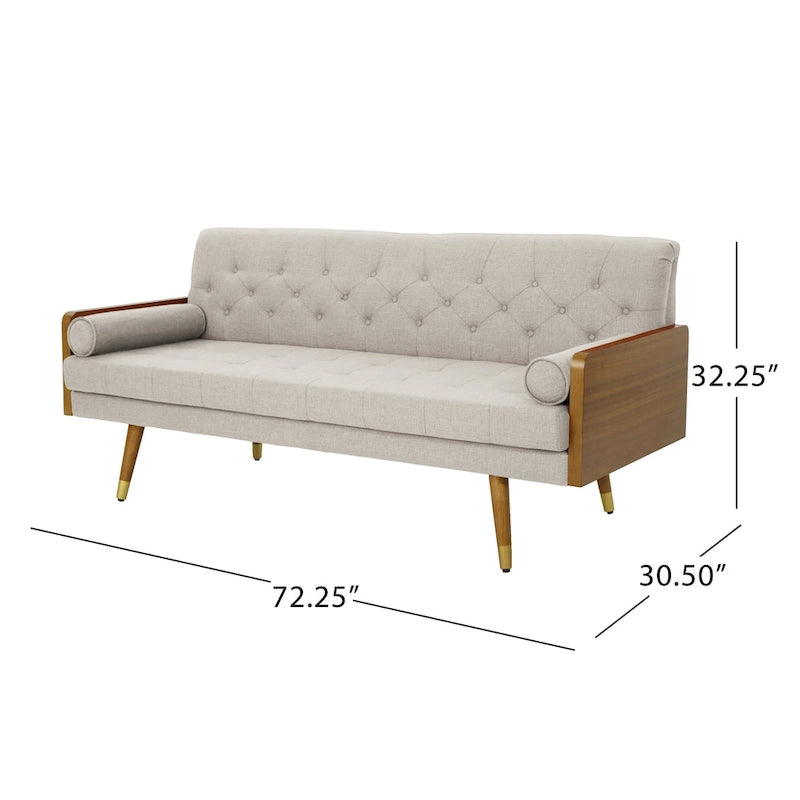 Tufted Fabric Sofa