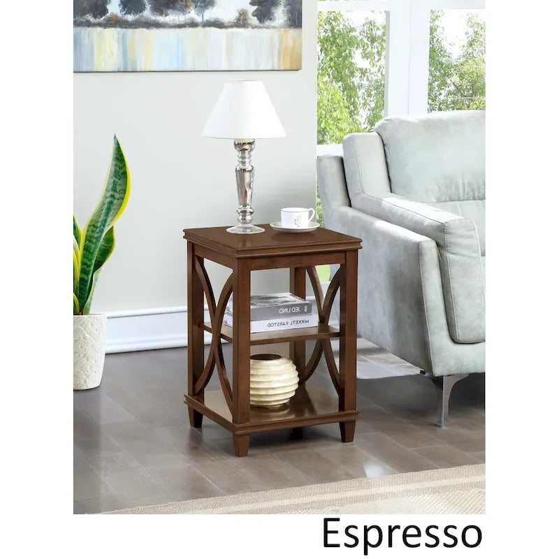 End Table with Shelves