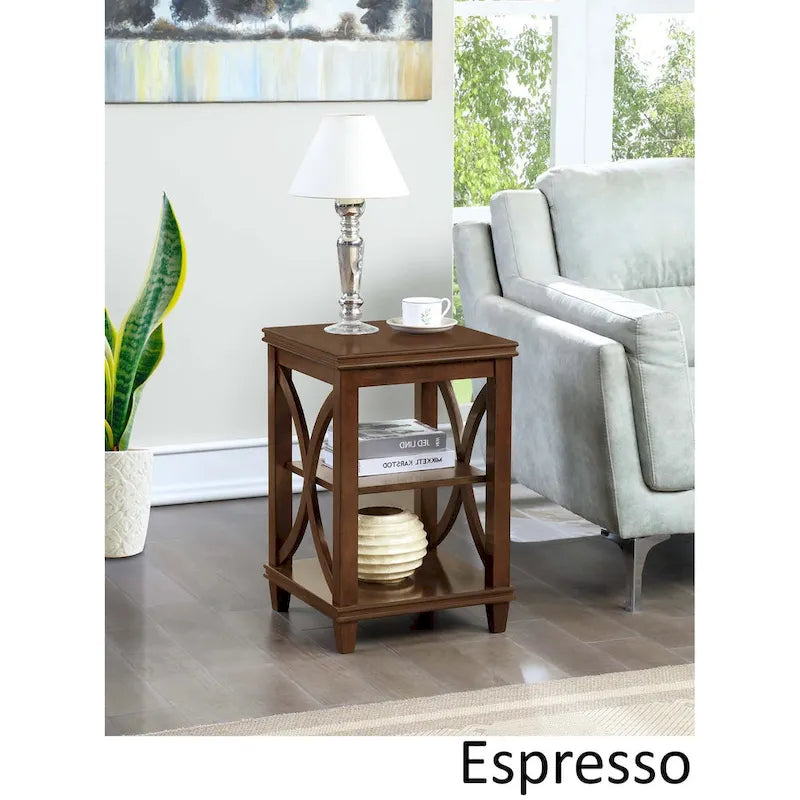 End Table with Shelves