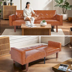 Futon Sofa Bed, Convertible Futon Couch Bed, Loveseat Sleeper Sofa, Daybed for Living Room, Apartment, Office