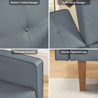 Futon Sofa Bed, Convertible Futon Couch Bed, Loveseat Sleeper Sofa, Daybed for Living Room, Apartment, Office