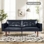 Futon Sofa Bed, Convertible Futon Couch Bed, Loveseat Sleeper Sofa, Daybed for Living Room, Apartment, Office