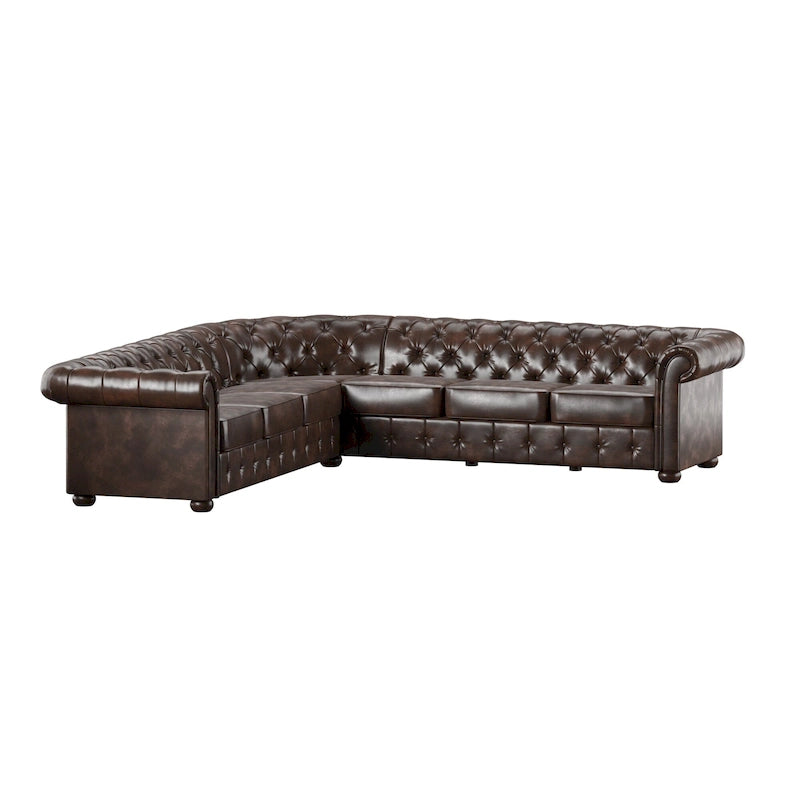 Chesterfield L-Shaped Sectional Sofa