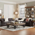 Chesterfield L-Shaped Sectional Sofa