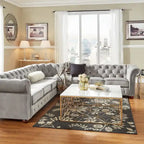 Chesterfield L-Shaped Sectional Sofa
