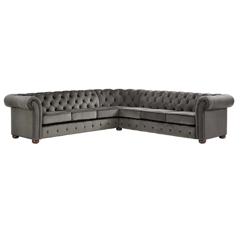 Chesterfield L-Shaped Sectional Sofa