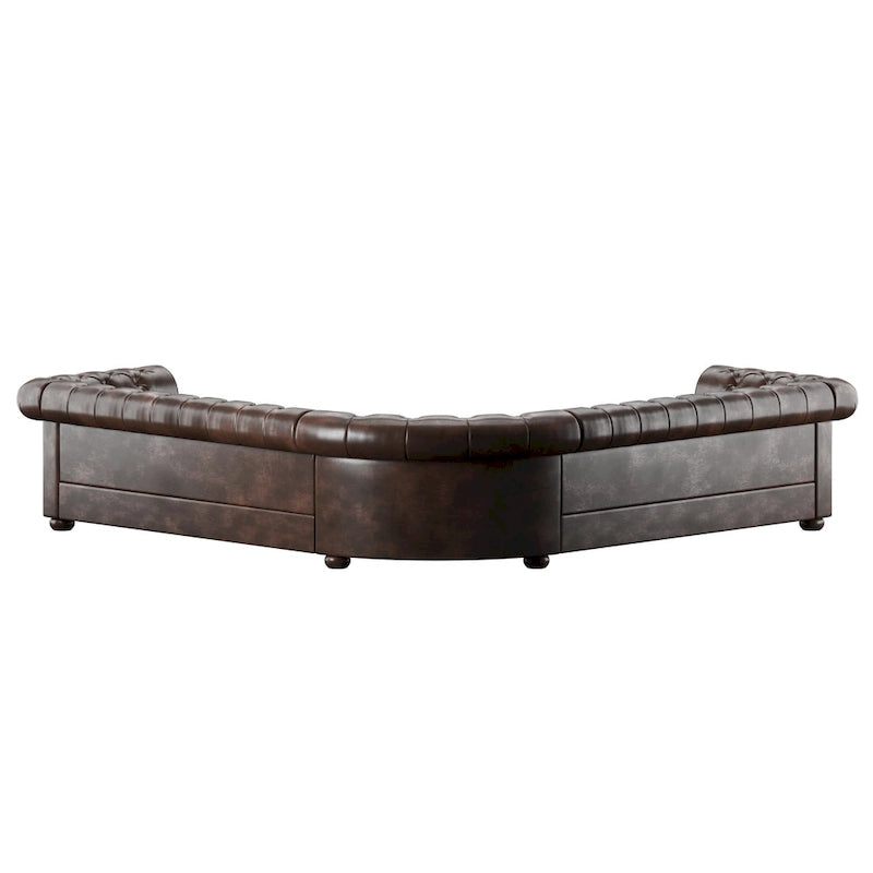Chesterfield L-Shaped Sectional Sofa