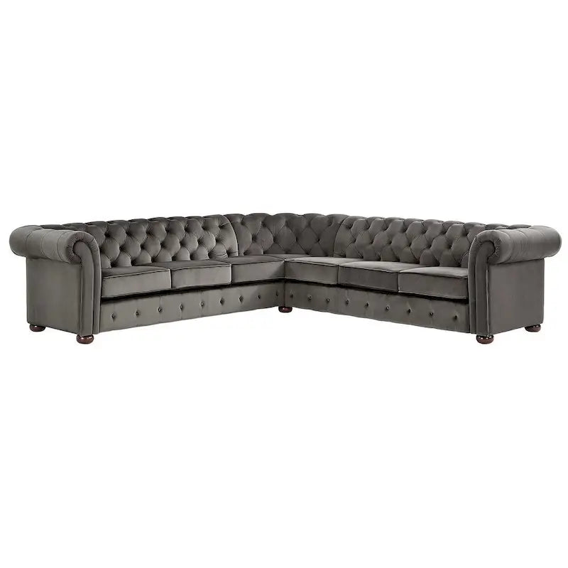 Chesterfield L-Shaped Sectional Sofa