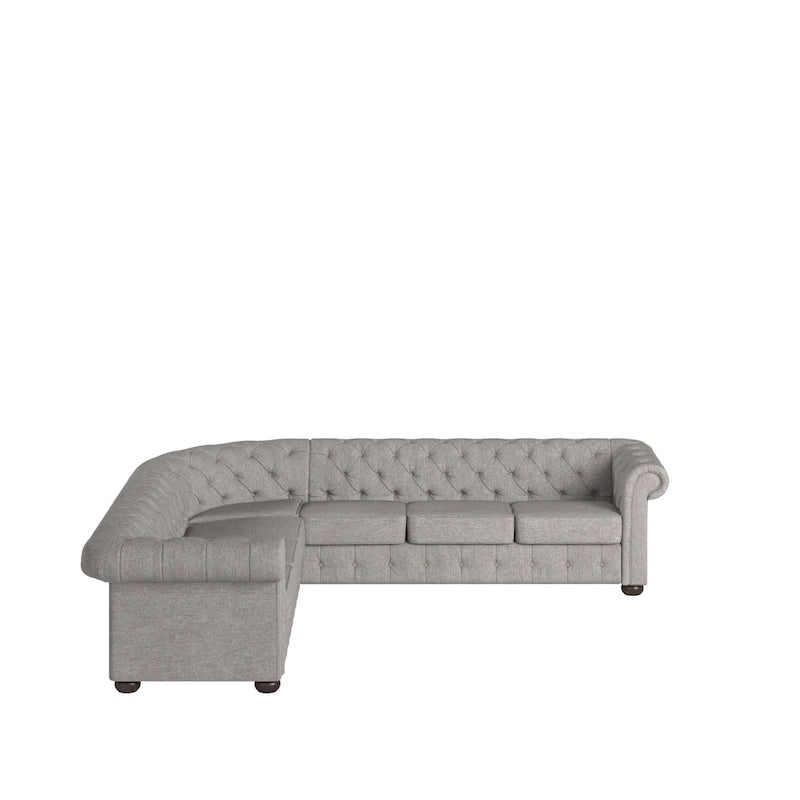 Chesterfield L-Shaped Sectional Sofa