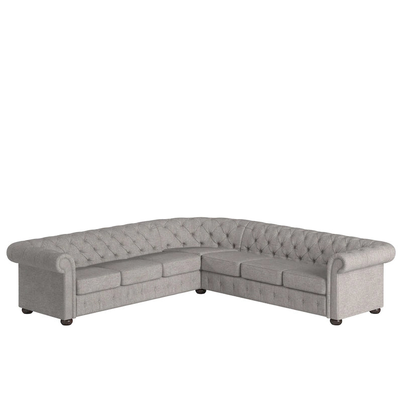 Chesterfield L-Shaped Sectional Sofa