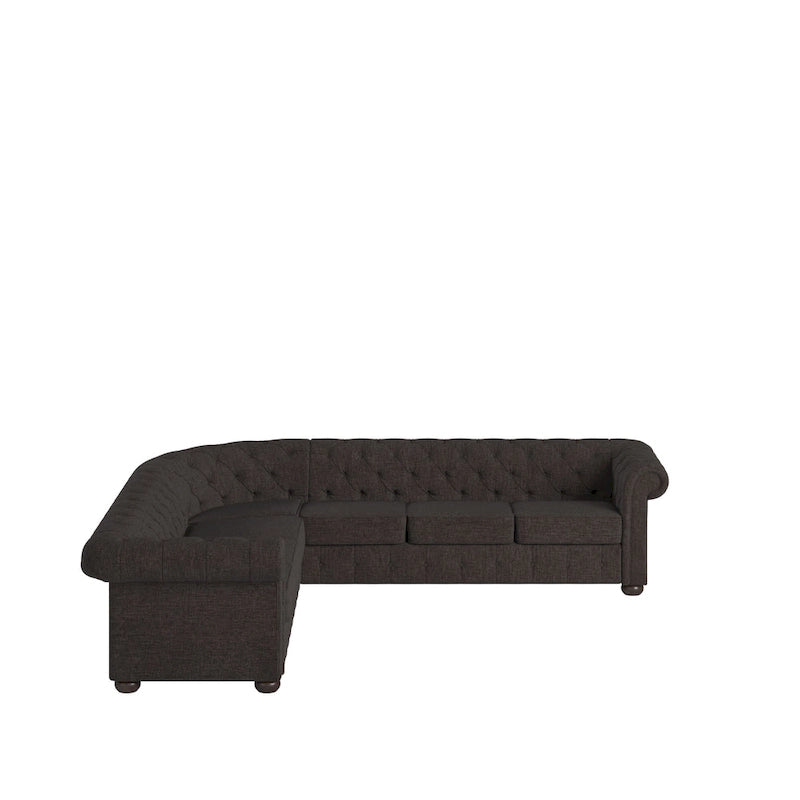 Chesterfield L-Shaped Sectional Sofa