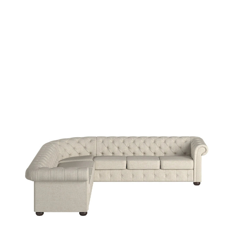 Chesterfield L-Shaped Sectional Sofa