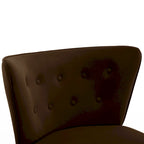 Fauteuil d'appoint en velours capitonné pour salon - 27,6 L x 28 P x 31,3 H