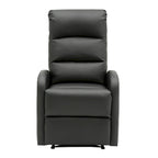 Recliner Chair with Tufted Seat and Manual Recline