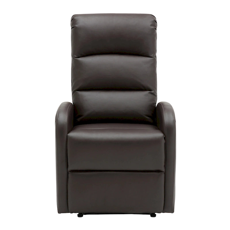 Recliner Chair with Tufted Seat and Manual Recline