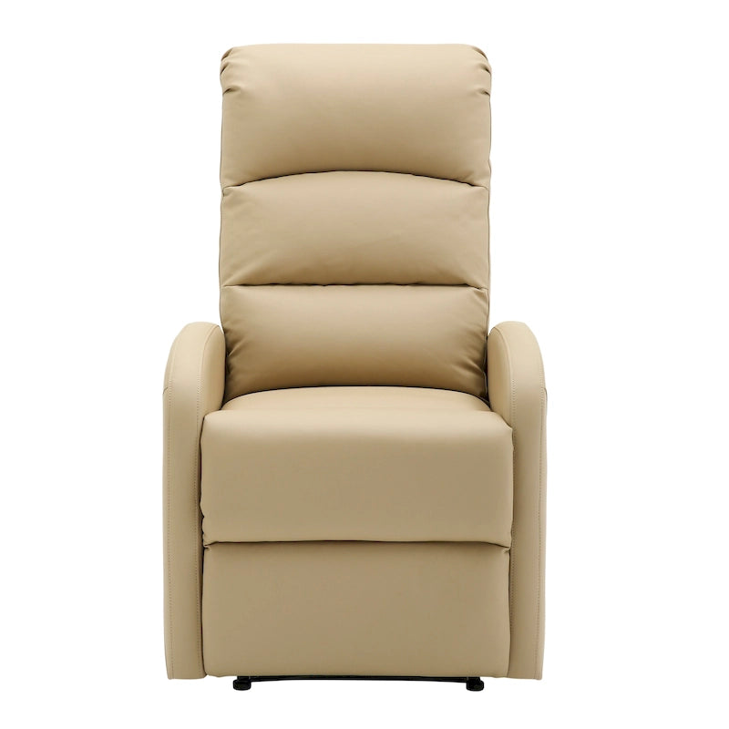Recliner Chair with Tufted Seat and Manual Recline
