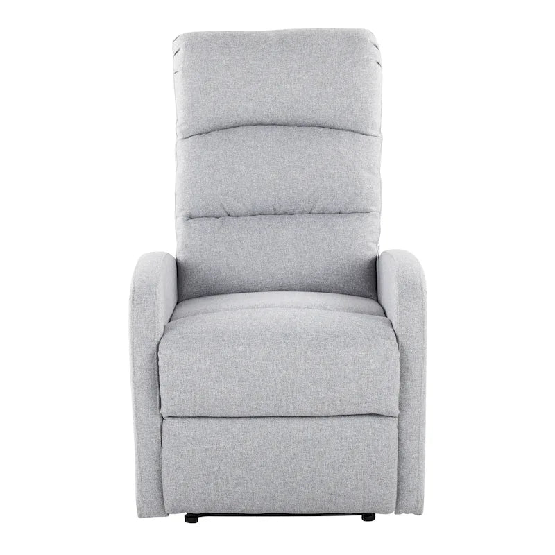 Recliner Chair with Tufted Seat and Manual Recline