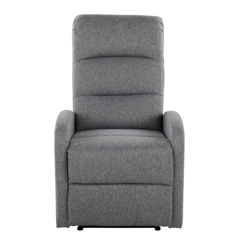 Recliner Chair with Tufted Seat and Manual Recline