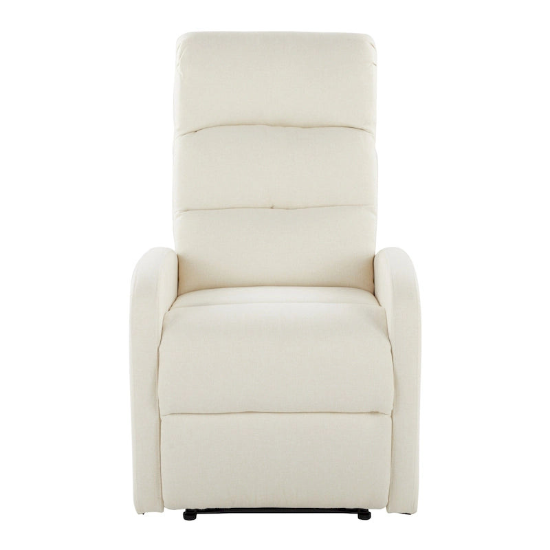 Recliner Chair with Tufted Seat and Manual Recline