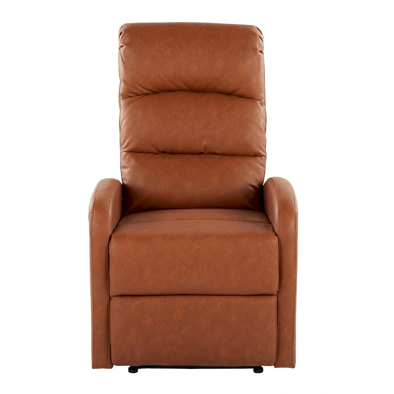 Recliner Chair with Tufted Seat and Manual Recline