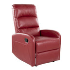 Recliner Chair with Tufted Seat and Manual Recline