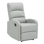 Recliner Chair with Tufted Seat and Manual Recline