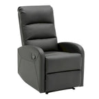Recliner Chair with Tufted Seat and Manual Recline