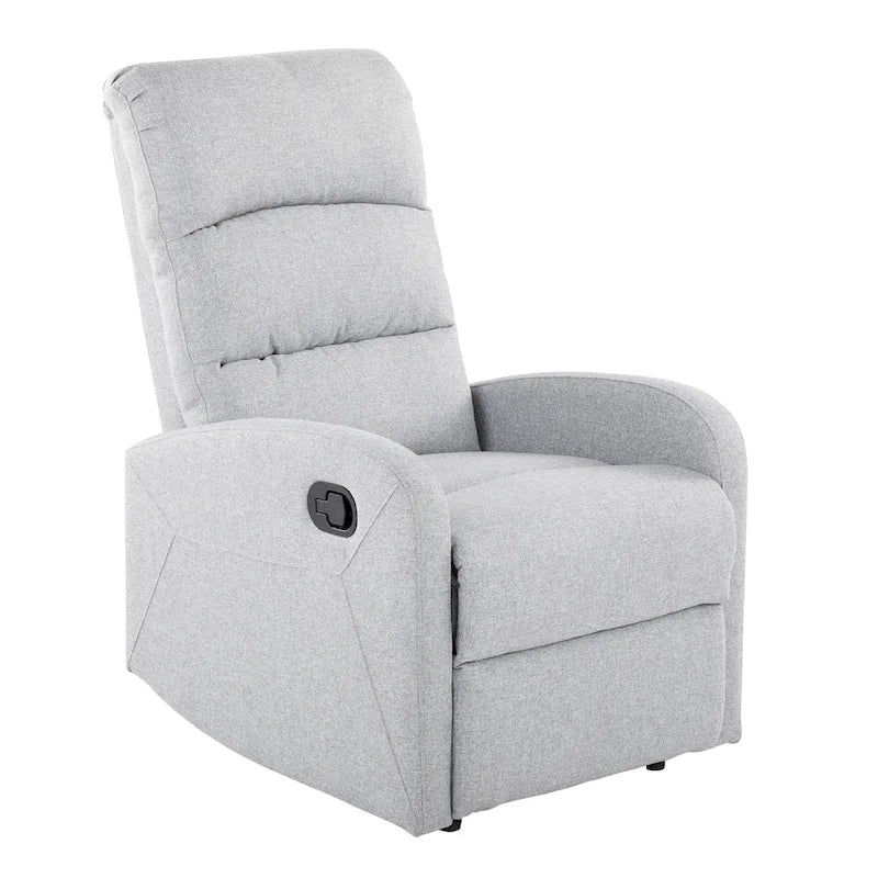 Recliner Chair with Tufted Seat and Manual Recline
