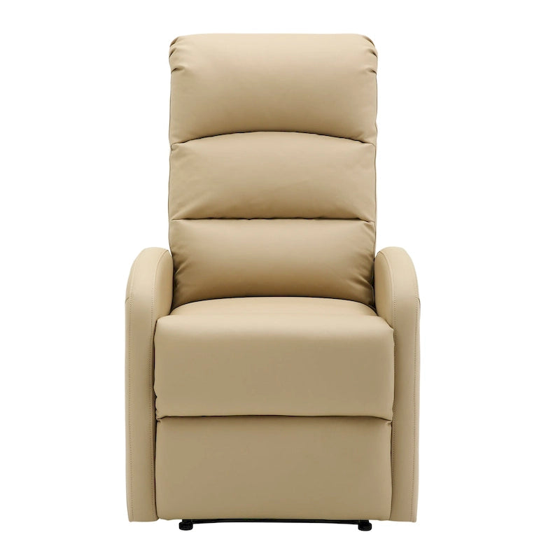 Recliner Chair with Tufted Seat and Manual Recline