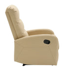 Recliner Chair with Tufted Seat and Manual Recline