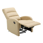 Recliner Chair with Tufted Seat and Manual Recline